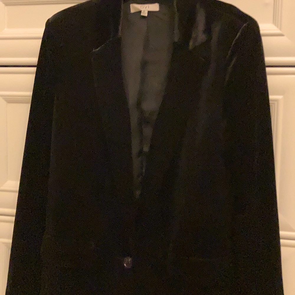 Black Velour Blazer